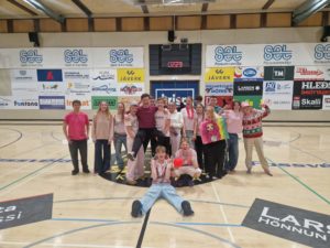 Sgurvegar voru liðsmenn bleika liðsins.